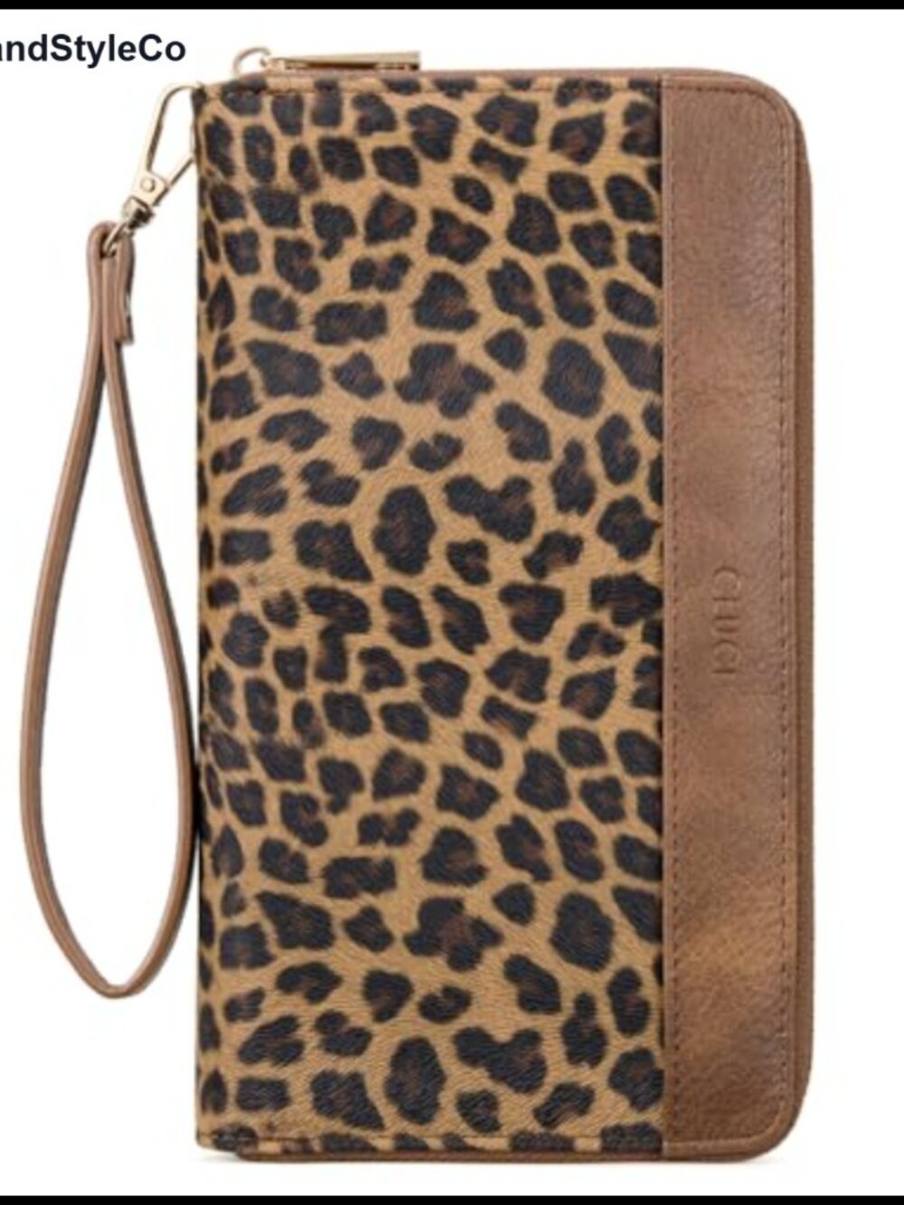 PU Leather Wristlet Wallet RFID Blocking Zip Around Card Holder Ladies Travel
